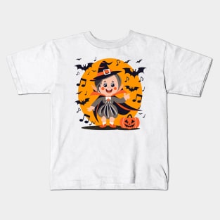 "Cute Baby Vampire Girl" design Kids T-Shirt